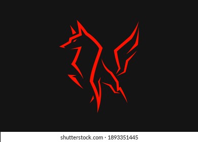 Simple Sharpen Design of Fox (Wolf)