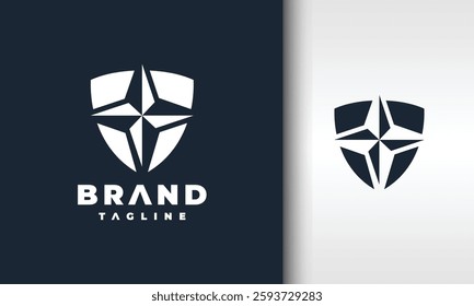 The Simple Shield Compass Logo