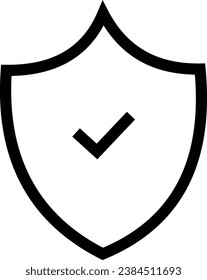 A simple shield icon design.