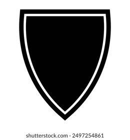 simple shield icon illustration design