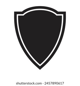diseño de plantilla de ilustración de icono de escudo simple