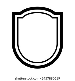 Einfache Schild-Icon Illustration Templet Design