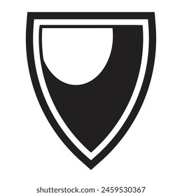 simple shield icon illustration templet design