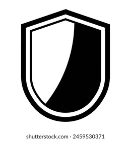 diseño de plantilla de ilustración de icono de escudo simple