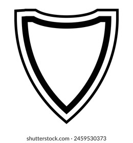 simple shield icon illustration templet design