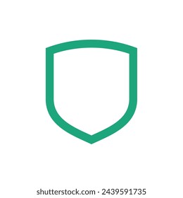 Simple Shield Icon Logo Template Illustration Design