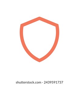 Simple Shield Icon Logo Template Illustration Design