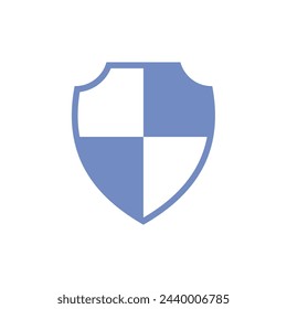 Simple Shield Icon Logo Template Illustration Design