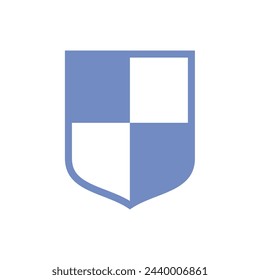 Diseño de ilustración de plantilla de logotipo de icono de escudo simple
