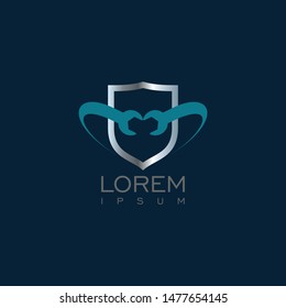 simple shield icon logo vector template design