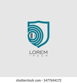 simple shield icon logo vector template design