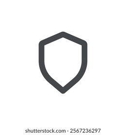 Simple shield icon, protection icon 