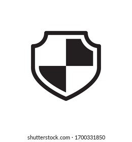 Sencillo Icono De Blindaje En El Vector De Diseño A La Vez Eps 10