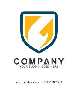 Simple Shield Letter G Logo, Protection And Care Logo, Guardian Symbol