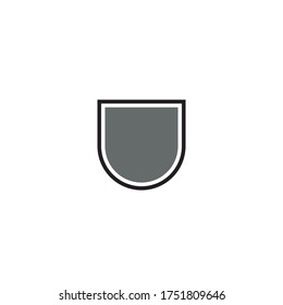 un sencillo logotipo de Escudo / diseño de iconos