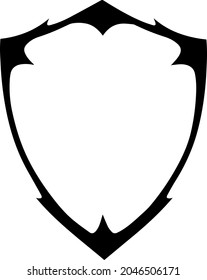 simple shield logo illustration design