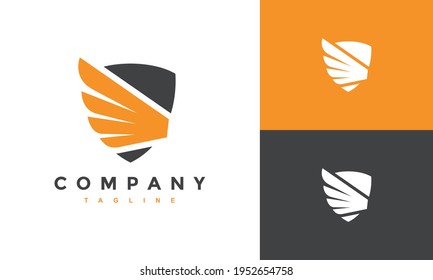 the simple shield wing logo