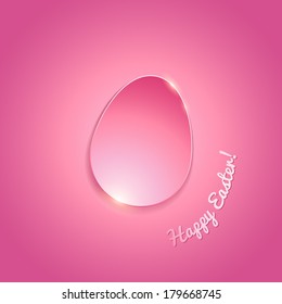 Simple shiny flat egg gradient background    pink color  Good for Easter design 