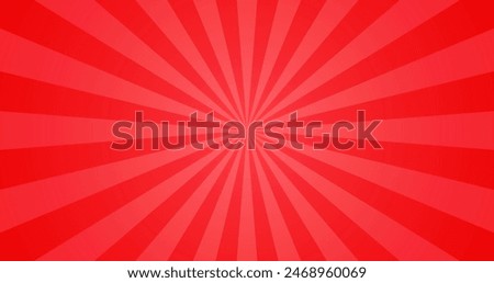 Simple Shiny Star Beam Explosion Texture in Gradient Red Blank Horizontal Plain Background 