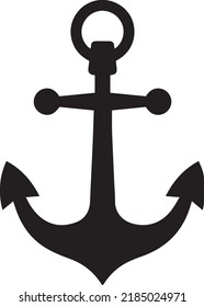 simple Ship Anchor Logo icon