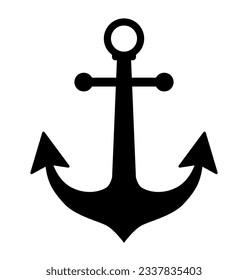 Einfacher Schiffsanker-Schiffsanker, Vektorgrafik-Symbol