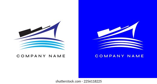 Simple Ship Logo with Modern Concept