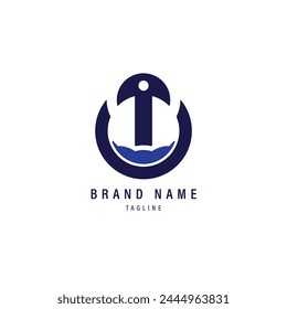 A simple shipping logo. Combined with the elegant blue color adds a premium impression.