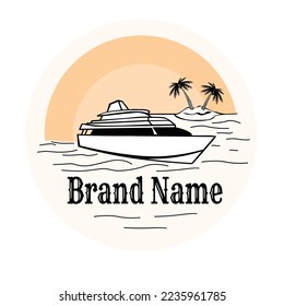 simple ships shape illustration for logo