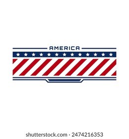 simple shirt design of america flag 