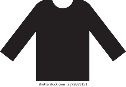 Simple shirt icon in black color.