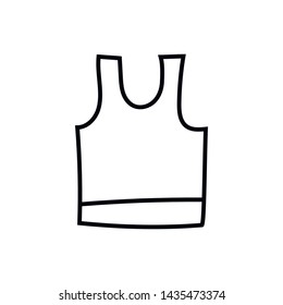 Simple shirt line icon. Stroke pictogram. Vector illustration isolated on a white background. Premium quality symbols. Vector sign for mobile app and web sites.