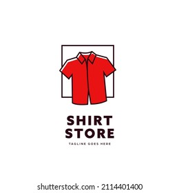 Simple shirt store logo icon symbol template