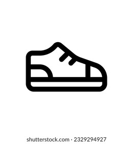 Simple Shoe icon. The icon can be used for websites, print templates, presentation templates, illustrations, etc