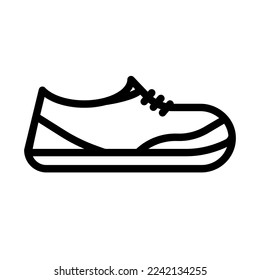 Simple shoe icon. Sneaker. Vector.
