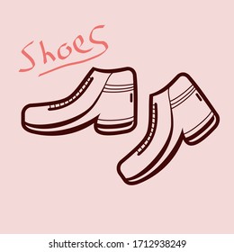 simple shoe icon vector casual.vector illustration.