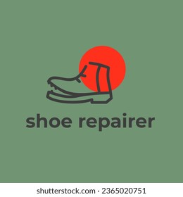 Simple shoe illustration. It is suitable to be used as a shoe shop logo