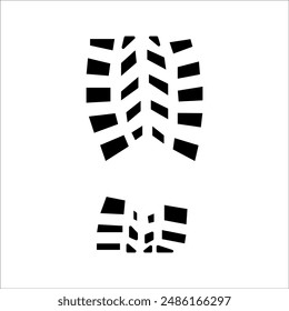 Simple shoe sole vector icon design