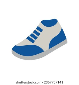 Icono de zapatos simples en estilo de diseño plano, ilustración vectorial