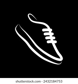 Simple shoes shop logo, shoes icon vector.