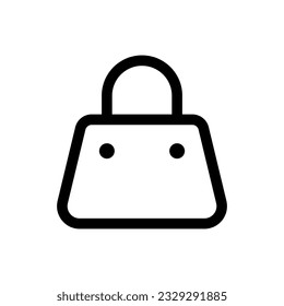 Icono de la bolsa de compras simple. El icono puede utilizarse para sitios web, plantillas de impresión, plantillas de presentación, ilustraciones, etc