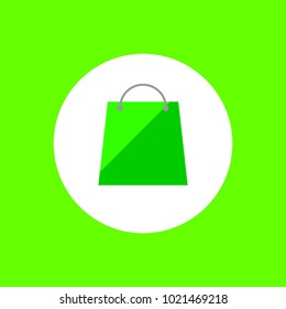 Simple Shopping Bag Icon, Flat Logo, Minimalist Logo
