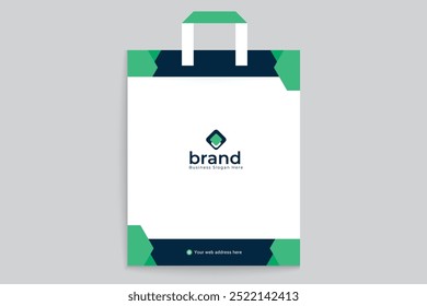Diseño simple de la Plantilla del bolso de compras