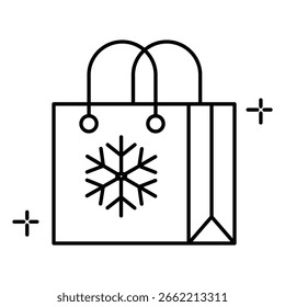 Simple Shopping Bag Vector Icon for E-Commerce and Retail Application Design