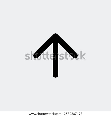 Simple Up Short Arrow Icon