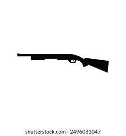 Vector de escopeta simple sobre fondo blanco.
