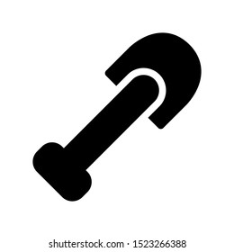 Simple shovel icon vector illustration
