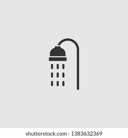 Simple Shower Flat Vector Icon