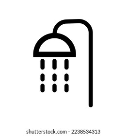 Simple shower icon. Shower room sign. Vector.