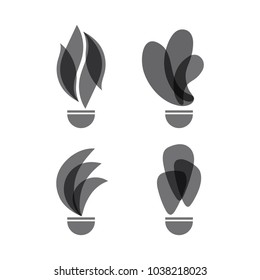 Simple shuttlecock vector

