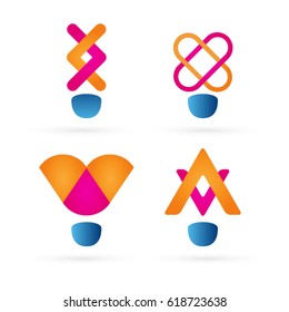 Simple shuttlecock vector

